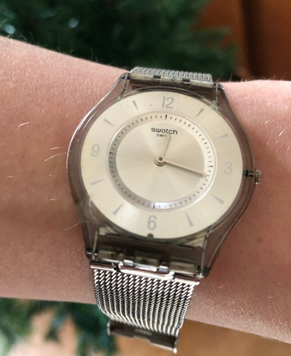 Swatch skin metal knit watch - swatch,