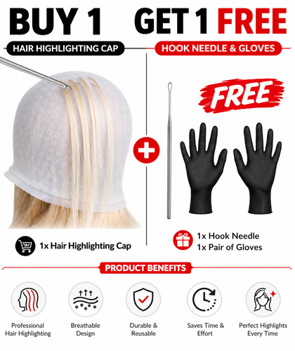 Hair highlighting dye cap - highlighting,