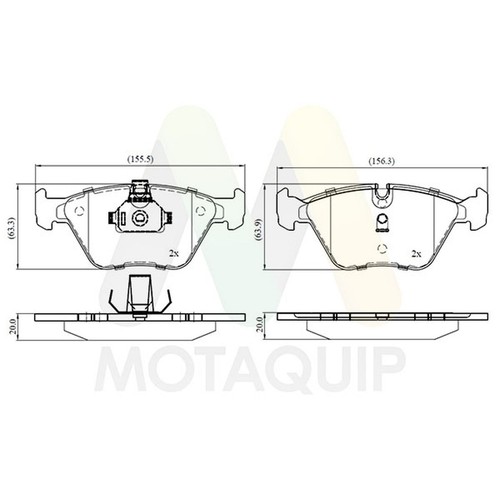 Brake pads set - pads, for