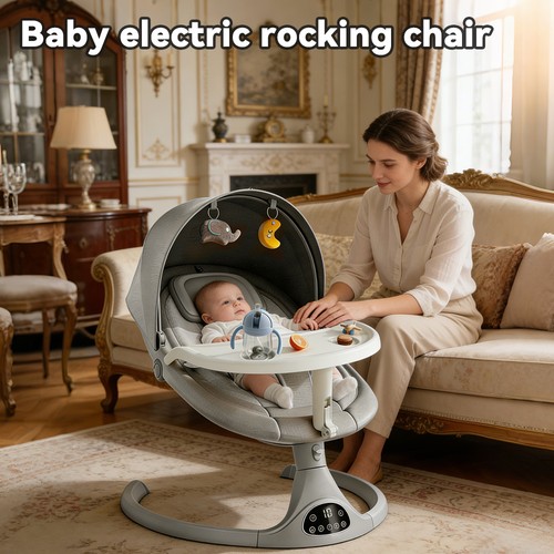 Bluetooth electric baby swing - baby,