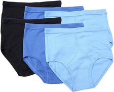 Pack of 6 Mens 100% Cotton Y Fronts Assorted Colours Underwear Size S M L XL 2XL