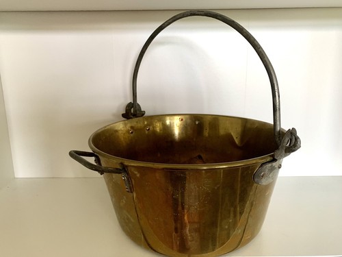 Vintage jam pan brass - vintage,