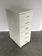 IKEA 6 Drawer Home Office Mobile Filing Drawer Unit Storage Cabinet On Castors