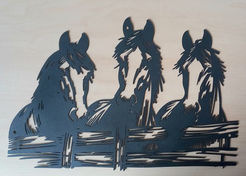 Three horse heads - three,