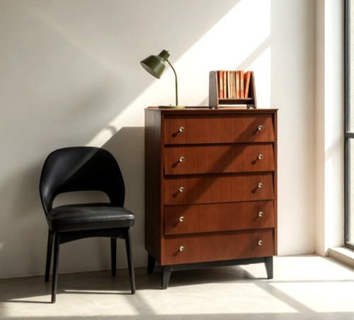 Mid century teak chest of - teak,