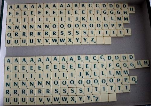 Scrabble letters round - scrabble,