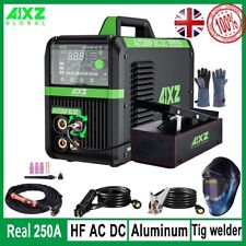 250A Aluminium AC DC TIG Welder HF/Pulse/Square/Spot/Stick Welding Machine 240V