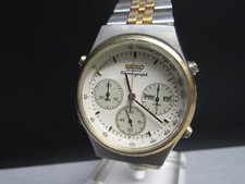 G734 Vintage " Seiko " Chronograph Quartz Watch 7A38-7020 ⭐⭐