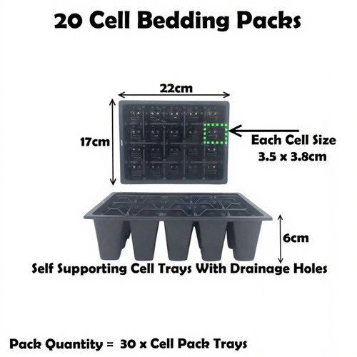Cell bedding pack plug - bedding,