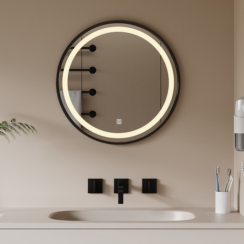 Round 500mm bathroom - round,