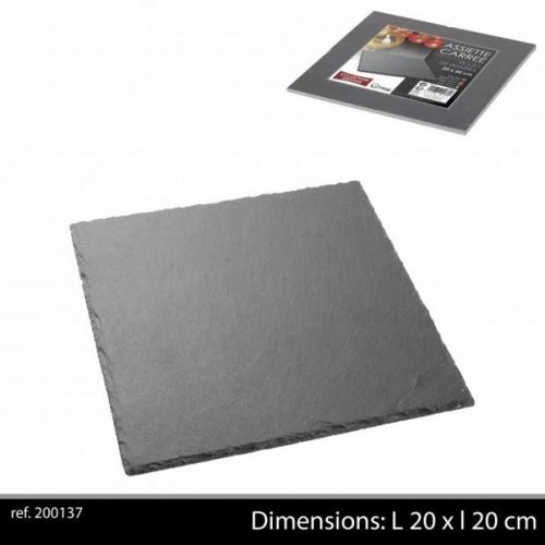 Ardoise tableware square - ardoise,