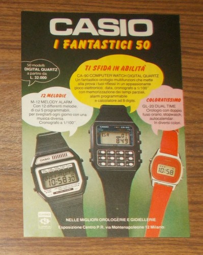 Rare advertising casio 90 - rare,