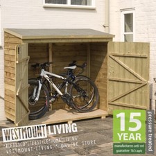 6x3 WOODEN GARDEN BIKE STORE