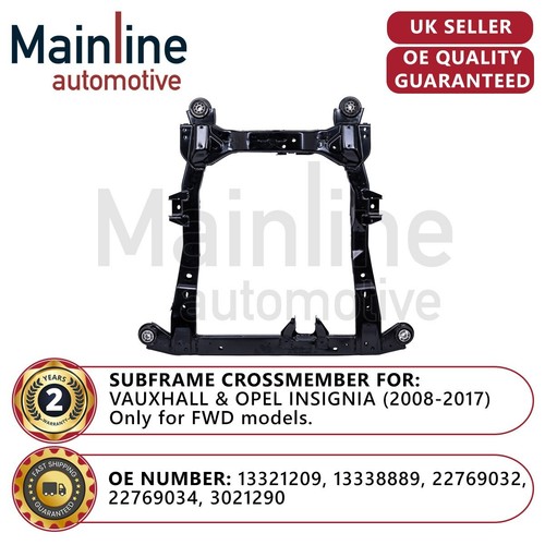 Front subframe crossmember for - subframe,