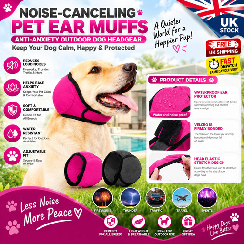 Noise canceling pet ear muffs - noise-canceling,