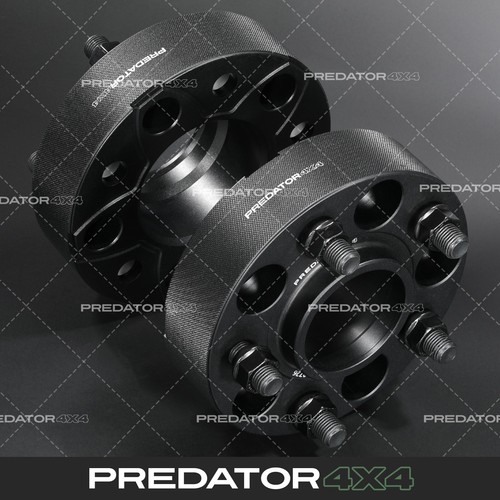 Black 40mm wheel spacers pair - 40mm,
