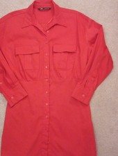 Zara Red Shirt Dress New Size