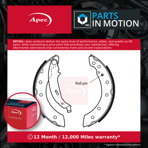 Brake shoes set fits citroen - brake,
