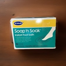 Vintage 3 Pack Dr. Scholls Soap n Soak Instant Foot Bath Packets In Box Scholl’s