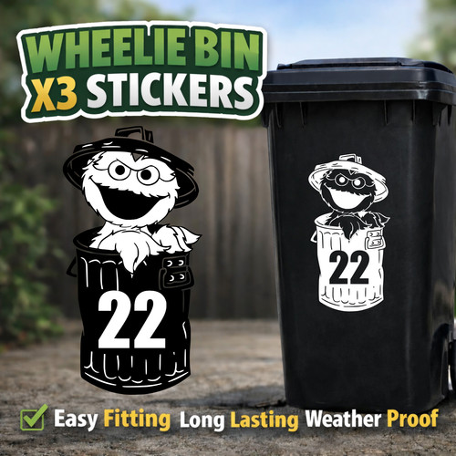 Grumpy funny wheelie bin - funny,