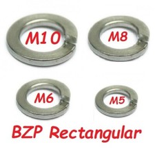 Kawasaki S2 S2A Mach II 350cc - BZP Rectangular Spring Washers Selection (x100)