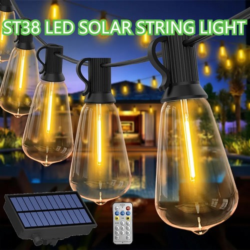 Solar led powered retro edison - powered,