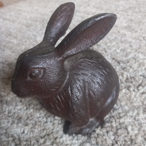 Cast iron rabbit bunny - rabbit,