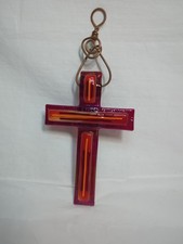 Fused Glass Cross Wall Art
