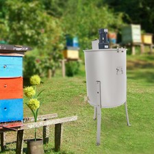 Electric 4 Frame Honey Extractor Beekeeping Stainless Steel Spinner with Tripod