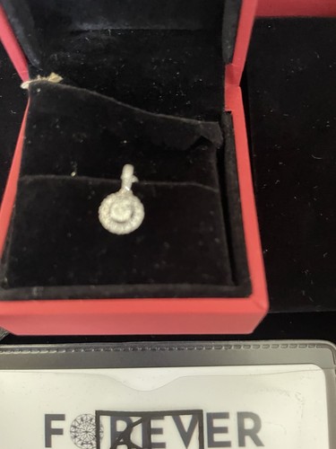 9ct white gold - white, diamond