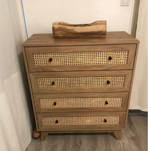 Rattan chest drawers 4 - rattan,