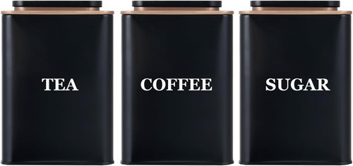 Tea coffee sugar canisters - coffee,