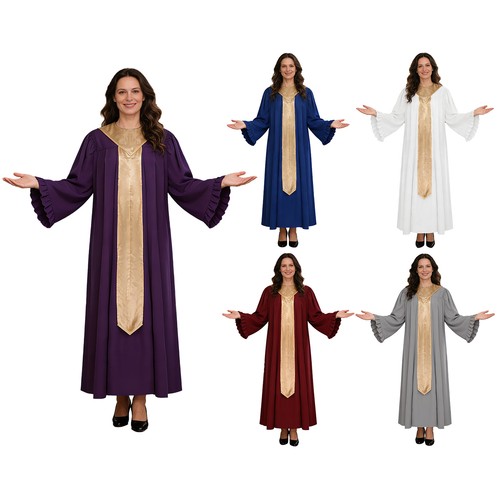 Womens choir robe flared - womens,