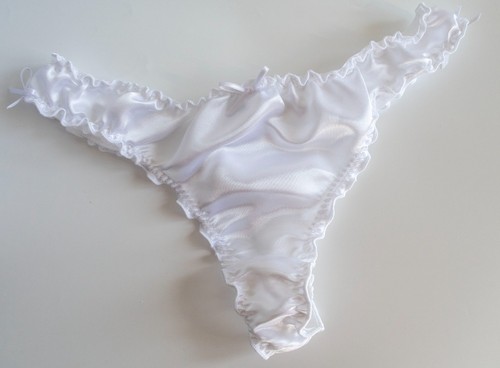 Satin thong sexy panties - satin,