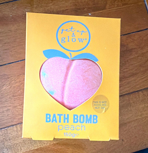 Set glow peach bath bomb - &,