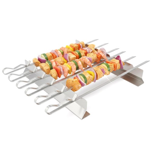 Stainless steel bbq - stainless, skewer