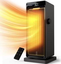 Eco Heater Duel Fan 2000w Ceramic Inbuilt Digital Thermostat Brand New FREE P&P