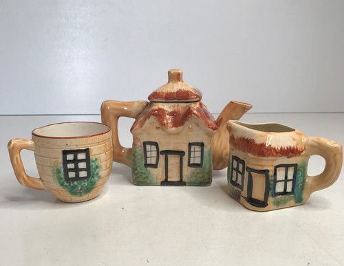 Vintage ceramic cottage tea - ceramic,