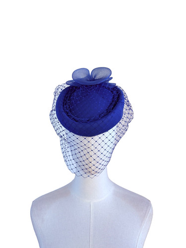 Vintage pillbox hat birdcage - hat,