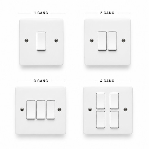 White light switch 3 4 - 1, 2