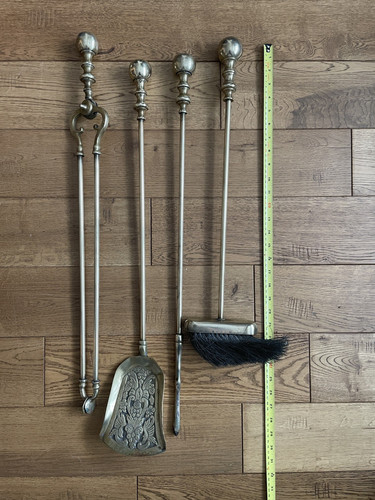 Vintage brass fire companion - vintage,