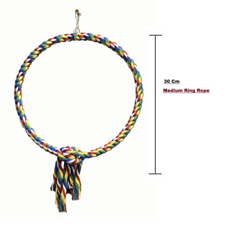 Coloured ring rope swing - coloured,