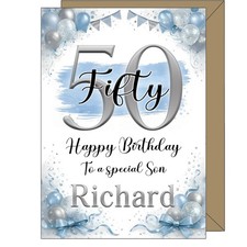 50th Birthday Card Male