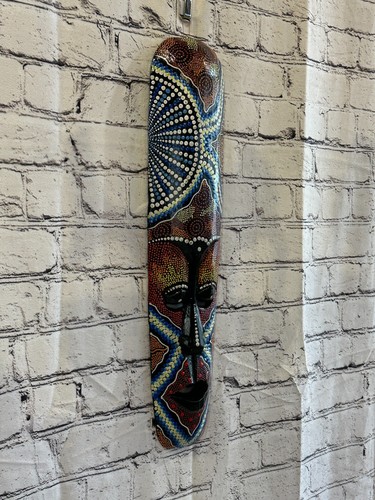 Mask 50cm carved wooden - mask,