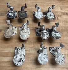 Victorian antique cast iron shutter dogs architectural artifact Franklin PA