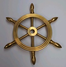 Vintage 4" Solid Brass Ship
