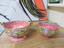 2 RARE MALING TRINKET BOWLS