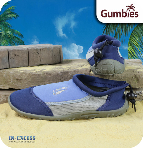 Gumbies aqua beach shoes - aqua,