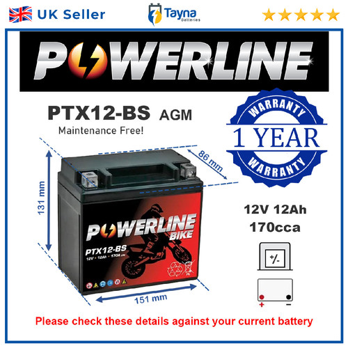 Motorcycle battery for - motorcycle, honda