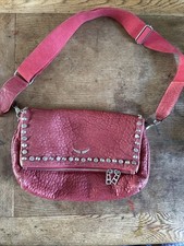 Zadig Voltaire Red Leather Bag Shoulder Bag And hand bag